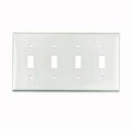 Arrow Hart Wall Plate 1 Toggle 4Gang Wht 2154W-BOX